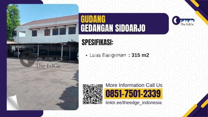 Gudang bagus disewakan di Gedangan Sidoarjo dengan LB 315m2 harga sewa terbaik Gudang bagus disewakan di Gedangan Sidoarjo dengan LB 315m2 harga sewa terbaik