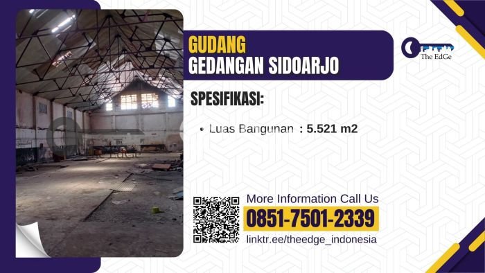 Gudang Disewakan Lokasi Gedangan Sidoarjo Harga Spesial! Gudang Disewakan Lokasi Gedangan Sidoarjo Harga Spesial!