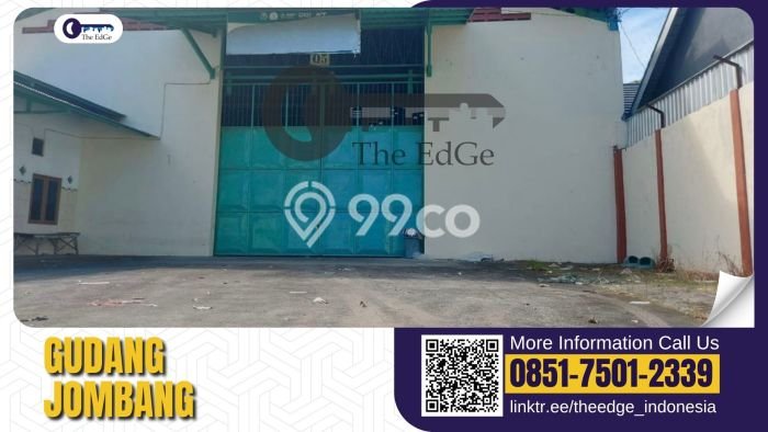 Area Ramai! Gudang Dijual di Jombang untuk Bisnis Luas Bangunan 890m2 Area Ramai! Gudang Dijual di Jombang untuk Bisnis Luas Bangunan 890m2