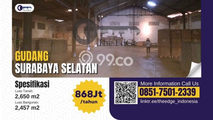 Gudang For Rent Kawasan Jambangan, Luas 2457m2m², Lokasi Strategis, Siap Usaha Gudang For Rent Kawasan Jambangan, Luas 2457m2m², Lokasi Strategis, Siap Usaha