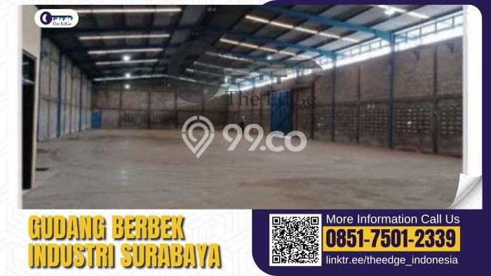 Gudang untuk Disewa di Pusat Surabaya Luas Bangunan 1158m2 Gudang untuk Disewa di Pusat Surabaya Luas Bangunan 1158m2