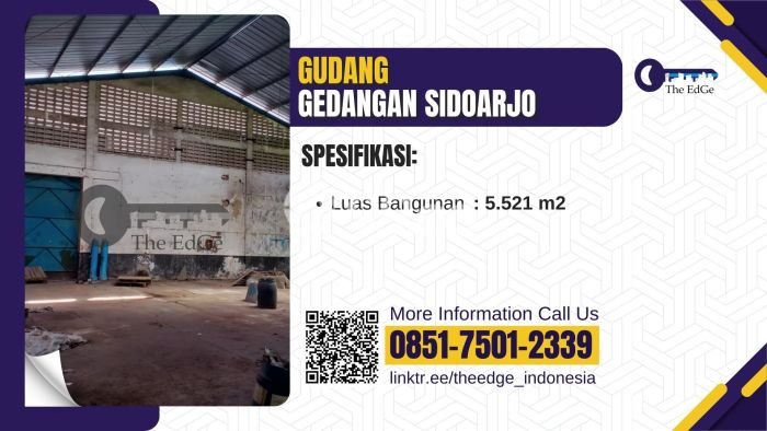Gudang Disewakan Cepat di Gedangan Sidoarjo LB 5521m2 Gudang Disewakan Cepat di Gedangan Sidoarjo LB 5521m2
