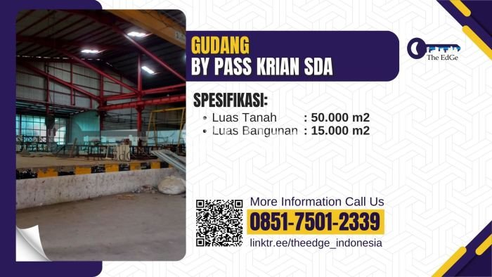 Gudang Paling Dicari LB 15000m2 Dijual di Krian Gudang Paling Dicari LB 15000m2 Dijual di Krian