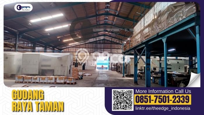 Gudang disewakan di Taman Sidoarjo dengan luas bangunan 7729m2 Gudang disewakan di Taman Sidoarjo dengan luas bangunan 7729m2