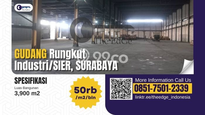 Unit Gudang Disewakan di Rungkut Industri di Area Ramai & Strategis Unit Gudang Disewakan di Rungkut Industri di Area Ramai & Strategis