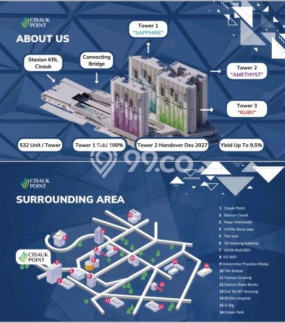 Apartemen Murah Dijual di Tangerang 1 KT & 1 KM Apartemen Murah Dijual di Tangerang 1 KT & 1 KM