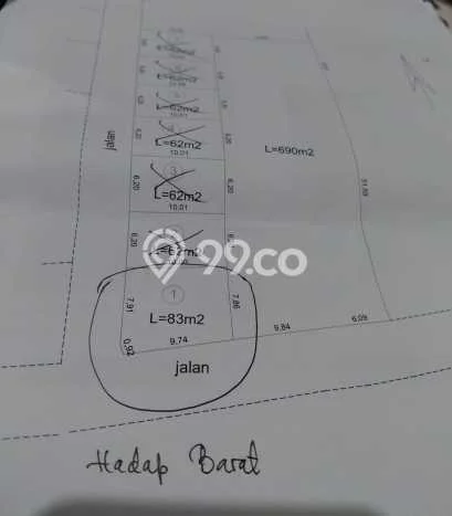 Tanah Dijual Lokasi Denpasar Timur, Denpasar Luas 83m2 Legalitas Aman Tanah Dijual Lokasi Denpasar Timur, Denpasar Luas 83m2 Legalitas Aman