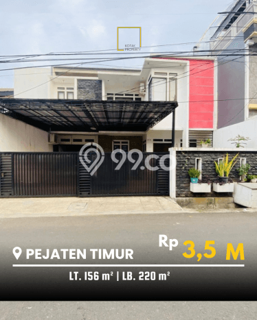 Ready to Use! Premium House LT 156m2 Desain Elegan di Pejaten Ready to Use! Premium House LT 156m2 Desain Elegan di Pejaten