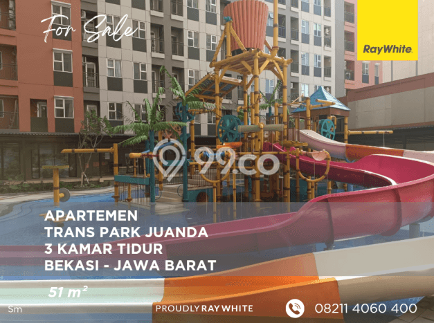 Dijual Apartemen di Bekasi 3 Kamar & 1 Kamar Mandi, Luas 51m2 Dijual Apartemen di Bekasi 3 Kamar & 1 Kamar Mandi, Luas 51m2