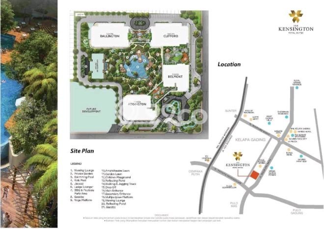 Untuk Dijual Apartemen Prestisius di Kelapa Gading, Jakarta Utara 2 Kamar Tidur Untuk Dijual Apartemen Prestisius di Kelapa Gading, Jakarta Utara 2 Kamar Tidur