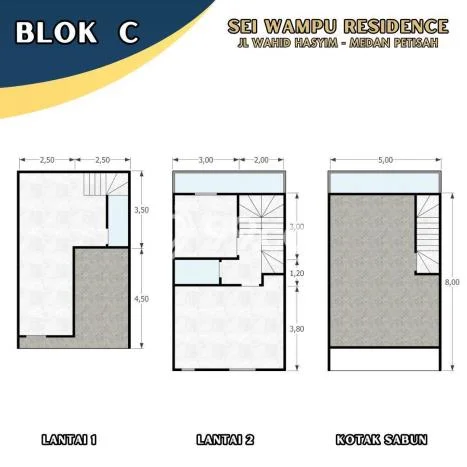 Rumah Strategis Minimalis Lb 100m2 di Medan Petisah, Medan Rumah Strategis Minimalis Lb 100m2 di Medan Petisah, Medan