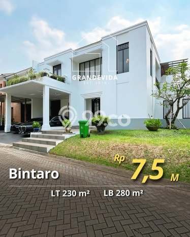 Ready to Use! Luxury House LT 230m2 Desain Modern di Sektor 7-Bintaro Ready to Use! Luxury House LT 230m2 Desain Modern di Sektor 7-Bintaro