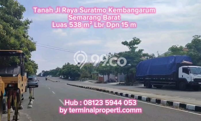 Tanah Kavling Dijual di Manyaran, Semarang dengan Luas Tanah 538m2 Tanah Kavling Dijual di Manyaran, Semarang dengan Luas Tanah 538m2