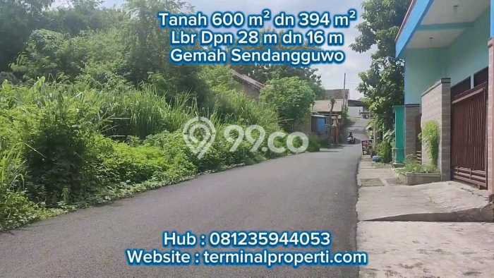 Tanah Dijual Lokasi Tembalang, Semarang Luas 994m2 Legalitas Aman Tanah Dijual Lokasi Tembalang, Semarang Luas 994m2 Legalitas Aman