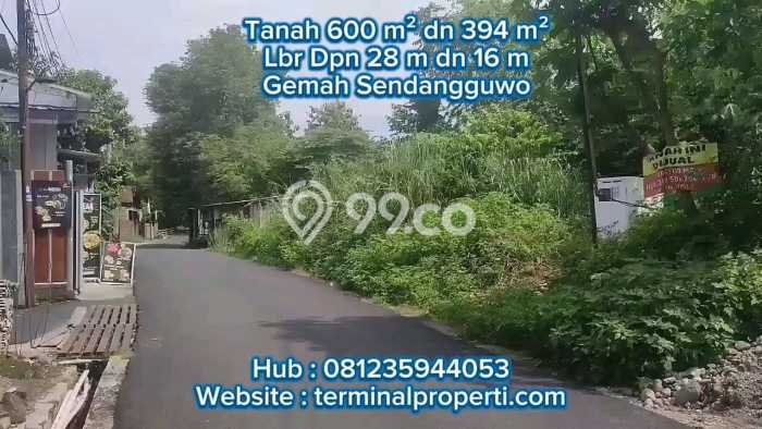 Tanah Dijual Lokasi Tembalang, Semarang Luas 994m2 Legalitas Aman Tanah Dijual Lokasi Tembalang, Semarang Luas 994m2 Legalitas Aman