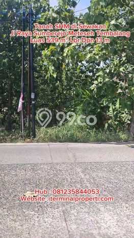 Lahan Disewakan Lokasi Meteseh Semarang Luas 539m2 Lahan Disewakan Lokasi Meteseh Semarang Luas 539m2