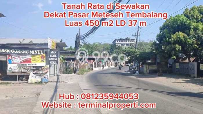 Tanah Disewakan Lokasi Semarang Seluas 451m2 Strategis dan Aman Tanah Disewakan Lokasi Semarang Seluas 451m2 Strategis dan Aman