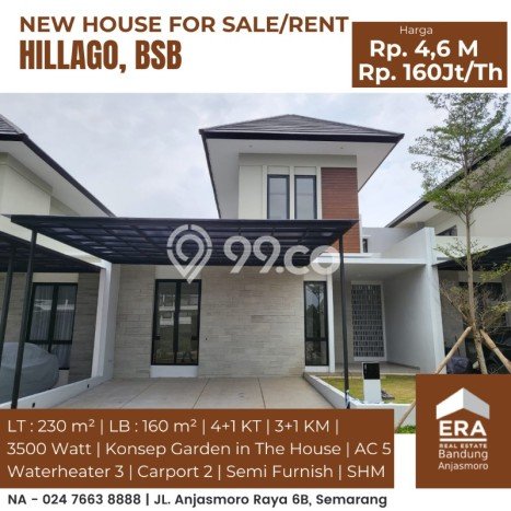 Disewakan Rumah Harga Terjangkau di BSB City Semarang Punya 4 KT Disewakan Rumah Harga Terjangkau di BSB City Semarang Punya 4 KT
