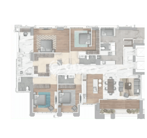 Apartemen Sewa 4 Kamar Hemat Siap Huni di Jakarta Pusat, Luas 281m2 Apartemen Sewa 4 Kamar Hemat Siap Huni di Jakarta Pusat, Luas 281m2