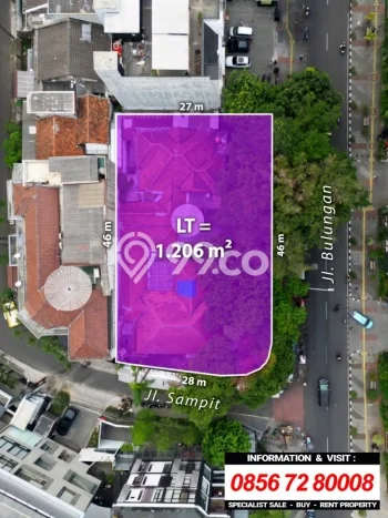 Untuk Dijual Tanah 1206m2 di Blok M, Jakarta Selatan Untuk Dijual Tanah 1206m2 di Blok M, Jakarta Selatan