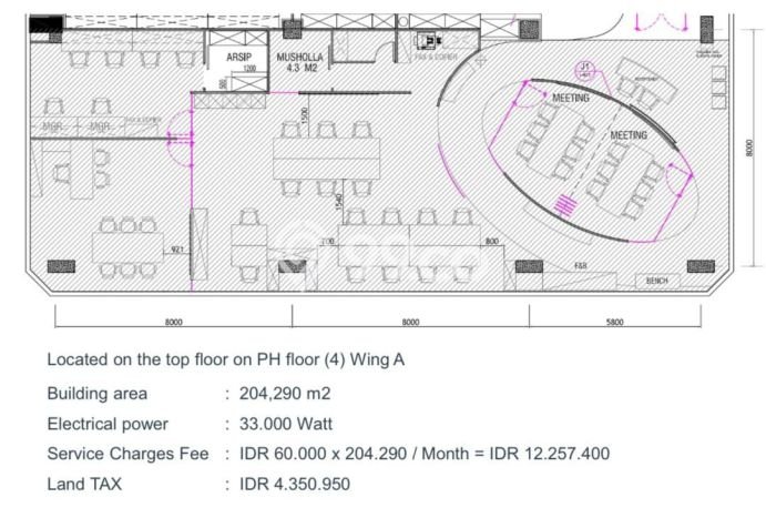 Kantor di BSD, Luas 204m2m², Kawasan Strategis, Mainroad Kantor di BSD, Luas 204m2m², Kawasan Strategis, Mainroad