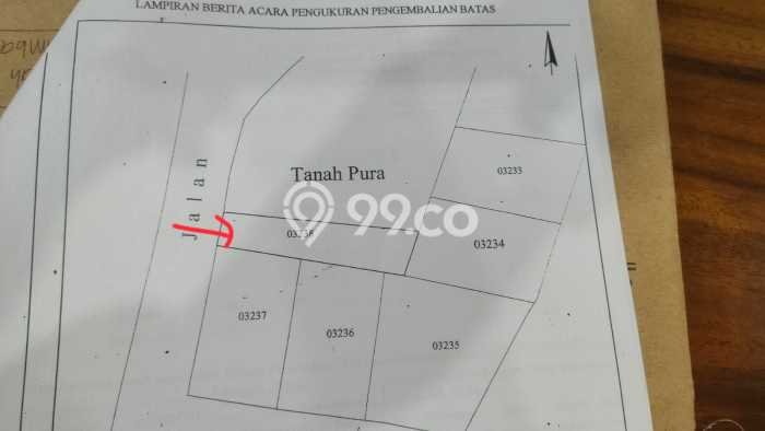 Lahan Dijual Lokasi Strategis di Badung dengan Luas 165m2 Lahan Dijual Lokasi Strategis di Badung dengan Luas 165m2