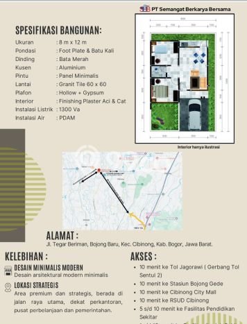 Jual Rumah Minimalis Bagus Punya 2 KT di Cibinong Bogor SHM Jual Rumah Minimalis Bagus Punya 2 KT di Cibinong Bogor SHM