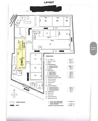 Pabrik Dijual di Prime Area Tangerang Luas 12m2 Pabrik Dijual di Prime Area Tangerang Luas 12m2