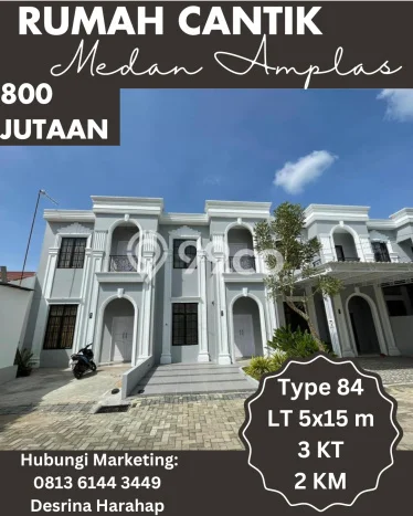 Rumah Modern Minimalis 3 Kamar Bisa Langsung Pindah di Medan Amplas Rumah Modern Minimalis 3 Kamar Bisa Langsung Pindah di Medan Amplas