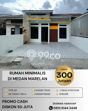Rumah Sederhana Dijual Lokasi Medan Marelan 2 Kamar dengan LT 72m2 Rumah Sederhana Dijual Lokasi Medan Marelan 2 Kamar dengan LT 72m2
