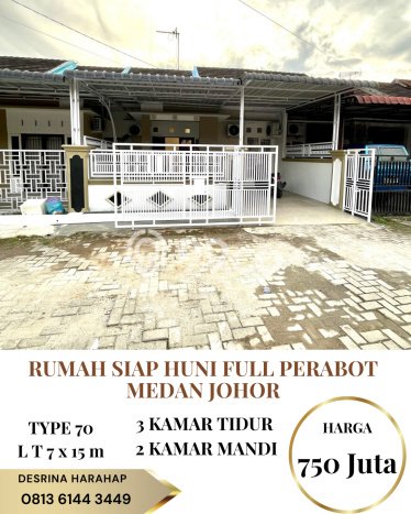 Jual Rumah Strategis Bagus Punya 3 KT di Medan Johor Medan SHM Jual Rumah Strategis Bagus Punya 3 KT di Medan Johor Medan SHM