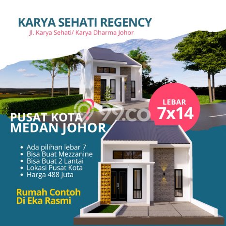 Rumah Budget Favorit Siap Huni di Medan Johor LT 50m2 Rumah Budget Favorit Siap Huni di Medan Johor LT 50m2