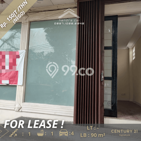 Kantor Disewakan di , Luas 90m2m², Area Komersial, Siap Operasi Kantor Disewakan di , Luas 90m2m², Area Komersial, Siap Operasi