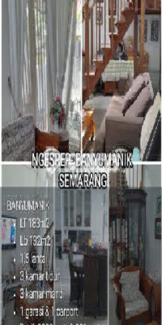 For Sale Rumah 3 Kamar Lokasi Ideal Nyaman dan Strategis di Banyumanik For Sale Rumah 3 Kamar Lokasi Ideal Nyaman dan Strategis di Banyumanik