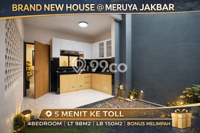 Rumah Luas Asri 4 KT Siap Huni di Meruya Jakarta Barat Rumah Luas Asri 4 KT Siap Huni di Meruya Jakarta Barat