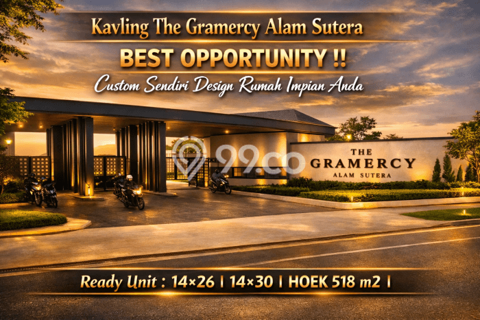 Dijual Tanah Lokasi Alam Sutera, Tangerang Seluas 364m2 Dijual Tanah Lokasi Alam Sutera, Tangerang Seluas 364m2