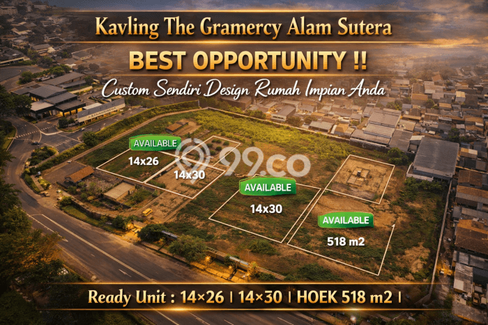 Dijual Tanah Lokasi Alam Sutera, Tangerang Seluas 364m2 Dijual Tanah Lokasi Alam Sutera, Tangerang Seluas 364m2