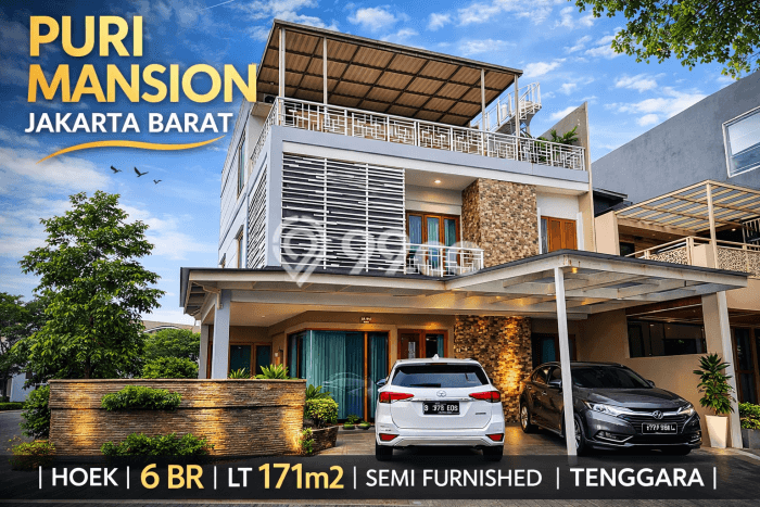 Dijual Rumah Mewah Megah Dengan View Eksklusif di Puri Mansion, Jakarta Barat Dijual Rumah Mewah Megah Dengan View Eksklusif di Puri Mansion, Jakarta Barat