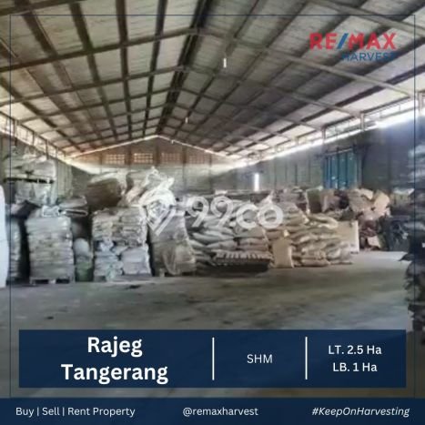 KEUNTUNGAN BERLIPAT! Gudang di Rajeg, Luas 10200m2m², Pusat Bisnis KEUNTUNGAN BERLIPAT! Gudang di Rajeg, Luas 10200m2m², Pusat Bisnis