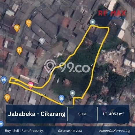 Tanah Kavling Dijual di Bekasi dengan Spesifikasi 4053m2 Tanah Kavling Dijual di Bekasi dengan Spesifikasi 4053m2