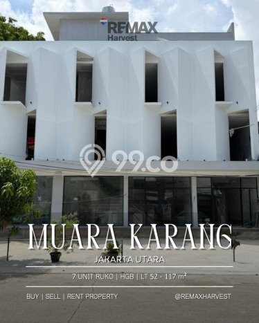 Unit Ruko Dijual di Jakarta Utara LT 117m2 & LB 351m2 Unit Ruko Dijual di Jakarta Utara LT 117m2 & LB 351m2