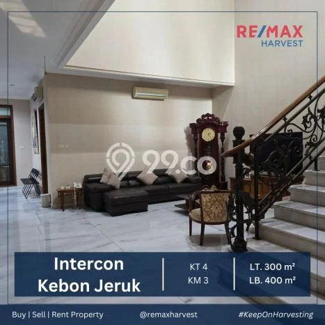 Siap Huni Hunian Elit 4 Kamar di Kebon Jeruk Dekat ke Mana Saja Siap Huni Hunian Elit 4 Kamar di Kebon Jeruk Dekat ke Mana Saja