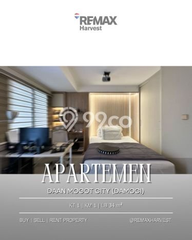 Dijual Apartemen di Jakarta Barat 1 Kamar & 1 Kamar Mandi, Luas 34m2 Dijual Apartemen di Jakarta Barat 1 Kamar & 1 Kamar Mandi, Luas 34m2
