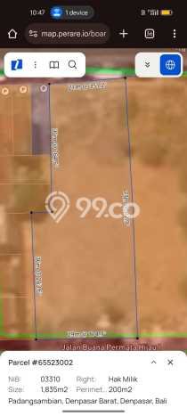 Kavling Tanah Dijual di Mahendradata, Denpasar, Luas 1800m2 Area Strategis Kavling Tanah Dijual di Mahendradata, Denpasar, Luas 1800m2 Area Strategis