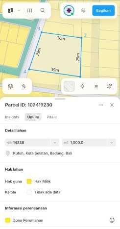 Dijual Tanah Area Berkembang Kawasan Ungasan, Luas 1000m2m², Akses Ungasan, Badung, Badung Dijual Tanah Area Berkembang Kawasan Ungasan, Luas 1000m2m², Akses Ungasan, Badung, Badung