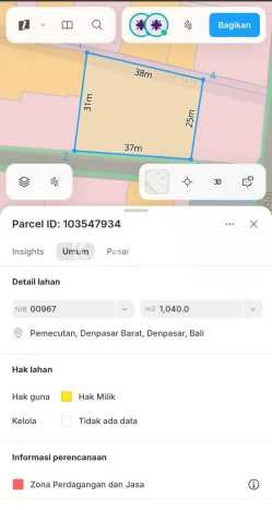 HARGA TERBAIK! Tanah Kawasan Denpasar Barat, Luas 1040m2m², Lokasi Prima HARGA TERBAIK! Tanah Kawasan Denpasar Barat, Luas 1040m2m², Lokasi Prima