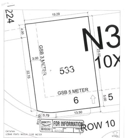 Tanah Kavling Dijual di Tangerang dengan Spesifikasi 533m2 Tanah Kavling Dijual di Tangerang dengan Spesifikasi 533m2