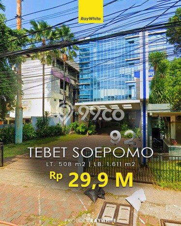 Unit Komersial Dijual di Tebet Jakarta Selatan Luas Tanah 508m2, Luas Bangunan 1611m2 Unit Komersial Dijual di Tebet Jakarta Selatan Luas Tanah 508m2, Luas Bangunan 1611m2
