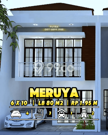 Rumah Modern 4 KT di Kav DKI Jakarta Barat Unfurnished Rumah Modern 4 KT di Kav DKI Jakarta Barat Unfurnished