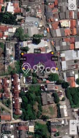 Tanah Kavling untuk Dijual di Pancoran Mas Depok 1527m2 Tanah Kavling untuk Dijual di Pancoran Mas Depok 1527m2